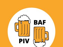 Логотип для пивного магазина "PIV BAF"