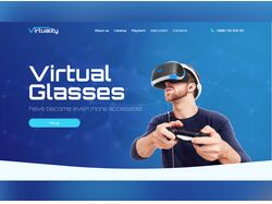 Landing Page "VR Glasses"