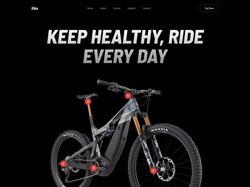 Адаптивная верстка landingPage Bike