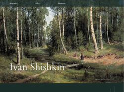 Сайт-визитка для художника. Иван Шишкин