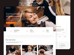 Website redesign for dental clinic