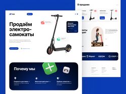 Online store of electric scooters