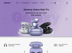Дизайн сайта Samsung