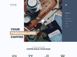 Главная страница интернет магазина продажи кофе