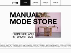 Дизайн сайта для интернет магазина мебели