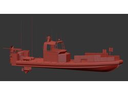 Riverine Command Boat High poly