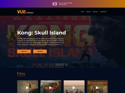 Адаптивная верстка онлайн-кинотеатра Vue Cinemas.