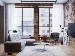 Визуализация интерьера в стиле Loft
