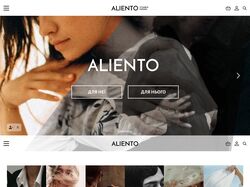 UI/UX | Aliento homepage | 2021