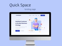 Lending page "QuickSpace"