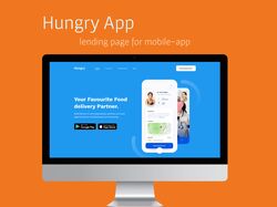 Lending page "Hungry-app"