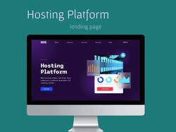 Lending page "Hosting Platform"