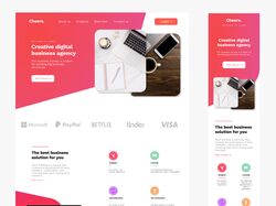 Cheers Landing Page