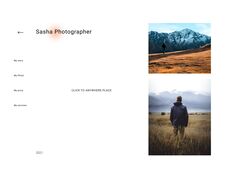 Сайт - портфолио для фотографа
