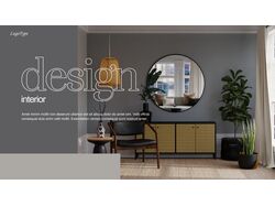 Interior desidn website concept