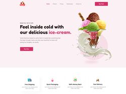 Polar - сайт компании по производству мороженого