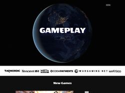Landing page Gameplay игровой сток