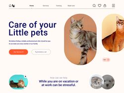 Дизайн сайта для "Pet.care"