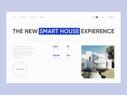 Smart house - дизайн/анимация сайта умного дома