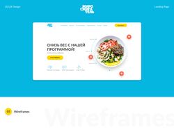 Landing page UX/UI дизайн для программы похудения