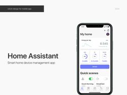 UX/UI design Home Assiastant mobile app