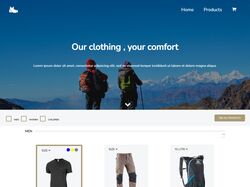 Адаптивная вёрстка интернет-магазина Trekking.
