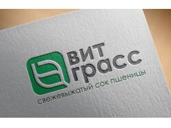 Логотип для бренда пшеничного сока.