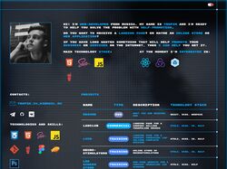 Портфолио на React