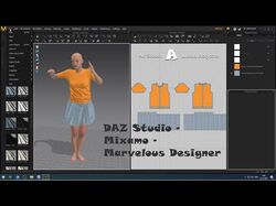 Связка DAZ Studio - Mixamo - Marvelous Designer