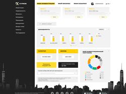 Дизайн интерфейса личного кабинета инвесторов