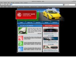 Website template: cars