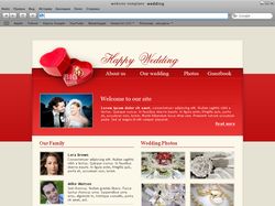 Website template: wedding