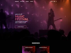 Сайт музыкального фестиваля - Landing.