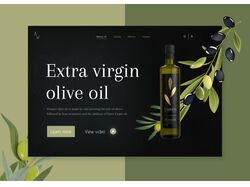 Лэндинг по продаже премиального оливкого масла