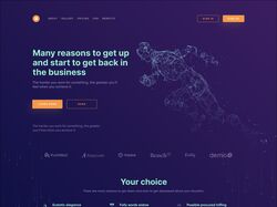 Landing Page Concept For Data Processing Company
