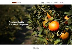 Сайт экспортера фруктов