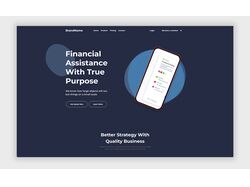 Адаптивный Landing page для финансовой организации