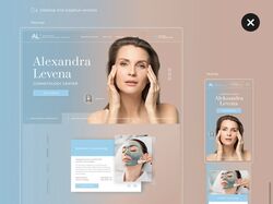 Landing page for a doctor cosmetologist