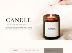 CANDLES SREDA \ Web design \ Mobile adaptive