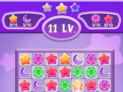 Игра для мобильного телефона в стиле 3 в ряд