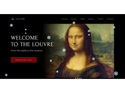 Адаптивная верстка веб-сайта музея "Louvre"