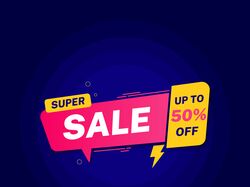Super sale иллюстрация