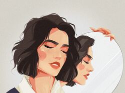 Девушка с зеркалом