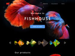 Сайт для магазина рыб "Fishhouse"