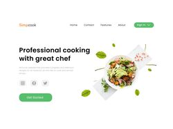Simpcook: Сайт с рецептами от шефа