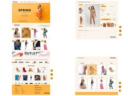 Макет онлайн магазина одежды