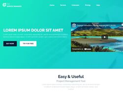Двухстраничный лендинг под CMS Wordpress