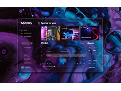 Концепт сайта для стриминговой платформы
