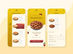 Дизайн приложения для заказа еды и доставки
