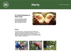 Дизайн сайта о защите природы